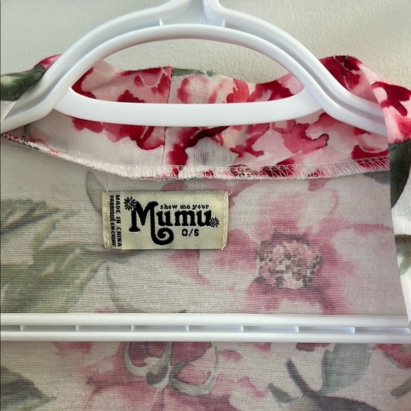 Beautiful Mumu Floral Cotton Bath Robe One Size Fits All - Picture 3 of 5